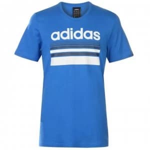 adidas Horizon Linear Mens T-Shirt - Blue/Wht/Blk