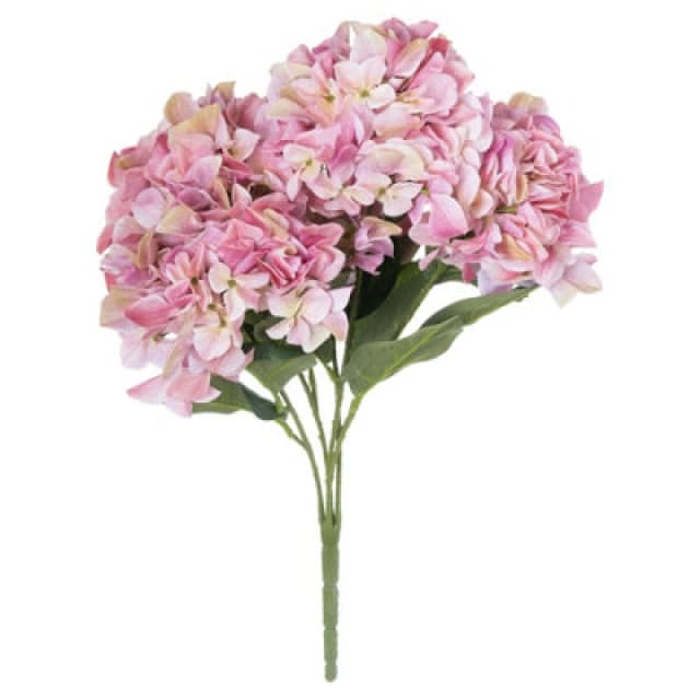 Hill Interiors Shabby Hydrangea Bouquet Artificial Flower Pink (One Size)