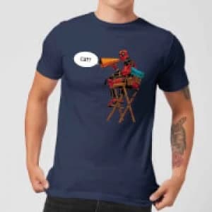 Marvel Deadpool Director Cut Mens T-Shirt - Navy - L