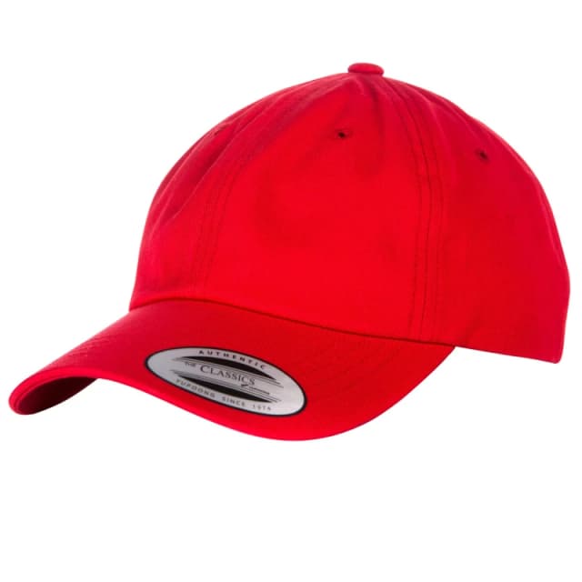 Yupoong Mens Flexfit 6-panel Baseball Cap With Buckle Pack of 2 in Red Red Male One Size