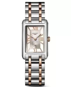 Longines DolceVita White Dial Steel and Rose Gold Womens Watch L5.255.5.75.7 L5.255.5.75.7