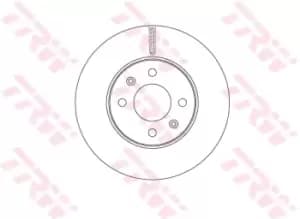 TRW Brake disc DF6794 Brake rotor,Brake discs HYUNDAI,KIA,i20 Schragheck (GB, IB),i20 ACTIVE (GB),i20 Coupe,Accent V Limousine (HC)