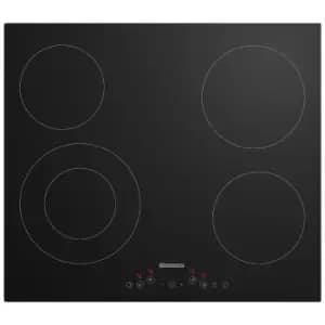 Blomberg MKN54212 60cm 4 Zone Frameless Ceramic Hob in Black Glass
