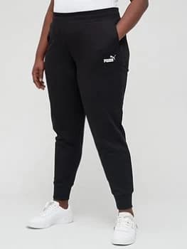 Puma Essential Sweatpants (Plus Size) - Black, Size 1X, Women