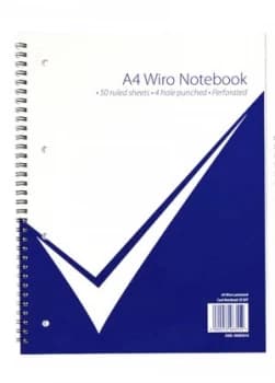 Value A5 Wiro Laminated Notebook PK6