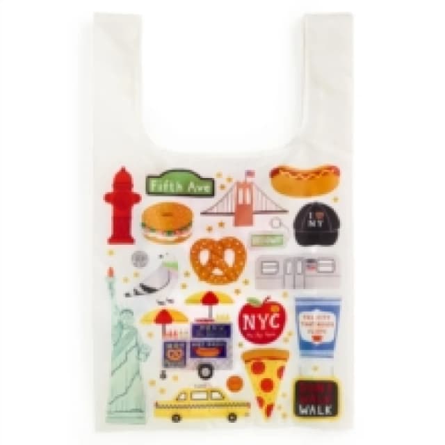 The Big Apple Packable Nylon Tote Bag. Novelty book. By Galison Books