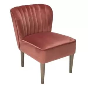 LPD Bella Occasional Chair in Vintage Pink Velvet