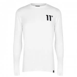 11 Degrees Sleeve Tee - White