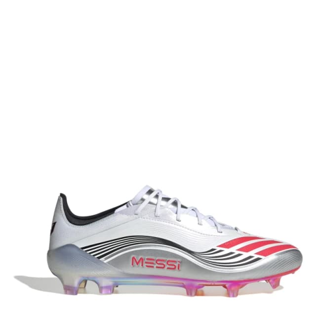 adidas F50 Elite Adults Firm Ground Football Boots White/Red male 10 (44.7)