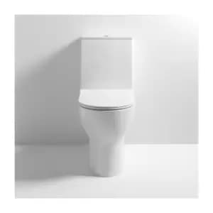 Freya Rimless Flush to Wall Close Coupled Toilet 612mm Projection - Sandwich Soft Close Seat - Nuie