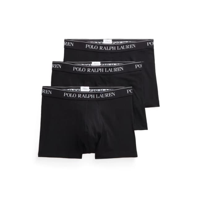 Polo Ralph Lauren Mens 3 Pack Cotton Trunks Polo Black male Small
