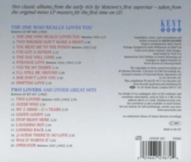 The One Who Really Loves You/Two Lovers and Other Great Hits CD / Album