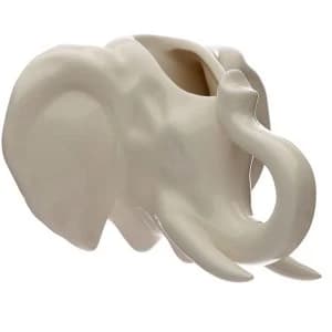 Ceramic Elephant Head Garden Wall Planter