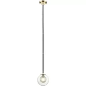 Impex Remy 1 Light Ceiling Light Gold Black