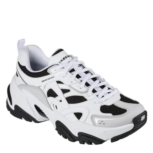 Skechers Womens Staminav2 Classic Low-Top Trainers White/Black female 2 (35)