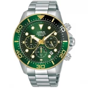 Lorus RT340JX9 Sports Chronograph Watch Stainless Steel Bracelet