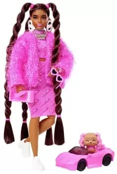 Barbie Extra Doll in Retro 1980's Logo Print - 29cm