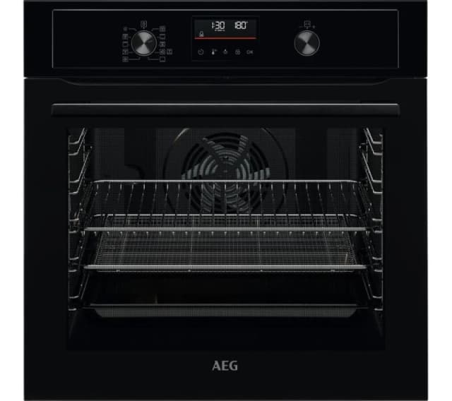 AEG BEX535A61B 3000 Air Fry Electric Single Oven - Black 949497051 Black