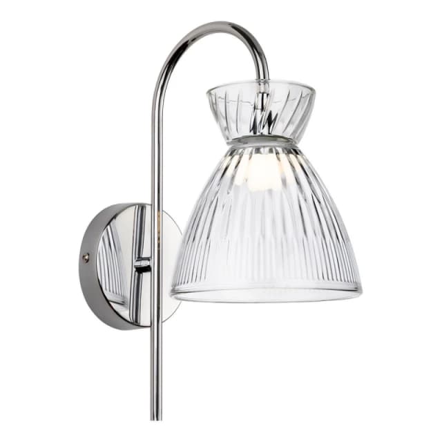 Firstlight LED Royale Wall Wall Light Warm White 3000K Clear in Chrome