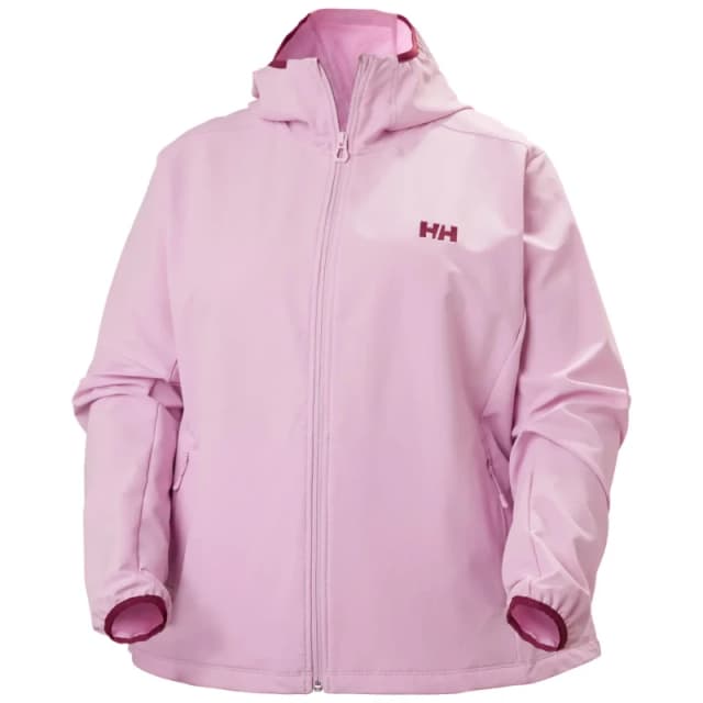 Womens hooded hiking jacket Helly Hansen Cascade Shield Plus Rose Female 1X