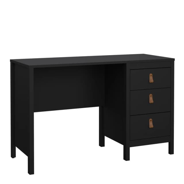 Indoor Furniture Group Barcelona Desk 3 Drawers Matt Black 72579681GMGM