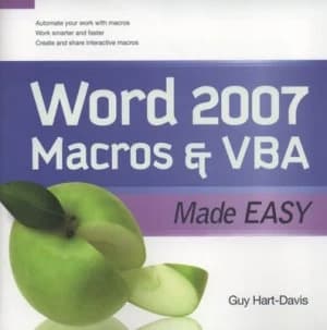 Word 2007 Macros and Vba Made Easy by Guy Hart-Davis Paperback