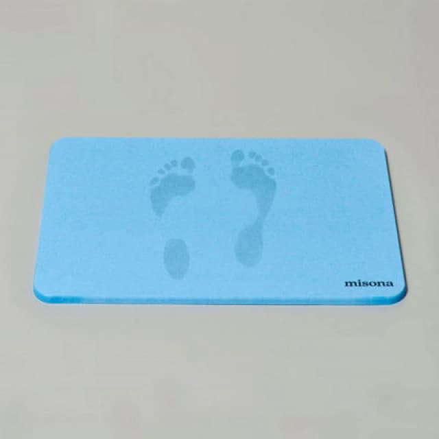 Misona Diatomite Stone Bath Mat - Blue