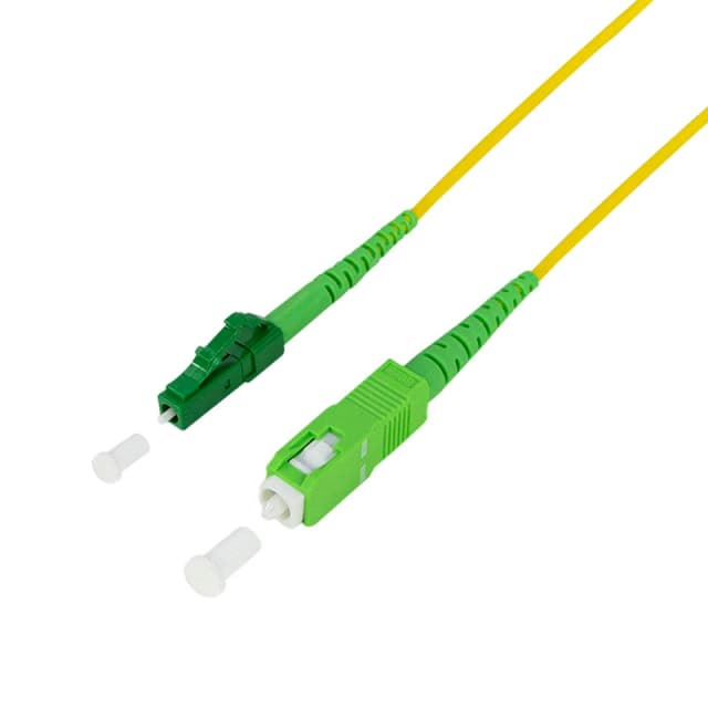 LogiLink FPSLS01 fibre optic cable 1m SC LC OS2 Yellow