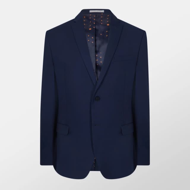 Ted Baker Mens Textured Slim Suit Jacket Blue male 36 (46)