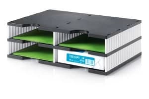 Styrodoc Duo Base Unit 4 Compartments BK Base WH Sides