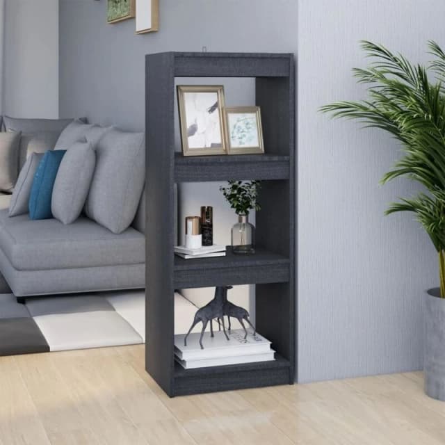 VIDAXL Vidaxl - Book Cabinet/Room Divider Grey 40x30x103.5cm Solid Pinewood 8720286608401
