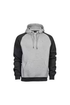 Two Tone Raglan Hooded Sweatshirt