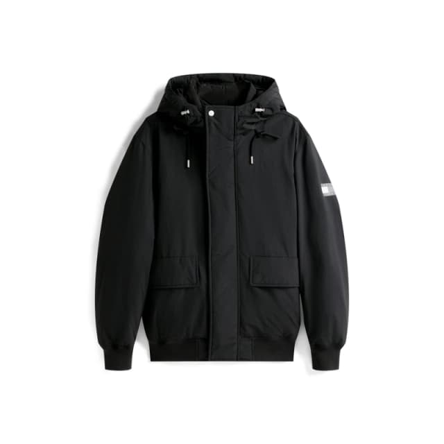 Tommy Jeans Mens TJ City Bomber Jacket Black male S