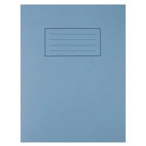 Silvine Exercise Book Ruled and Margin (80 Pages) Blue (Pack of 10)