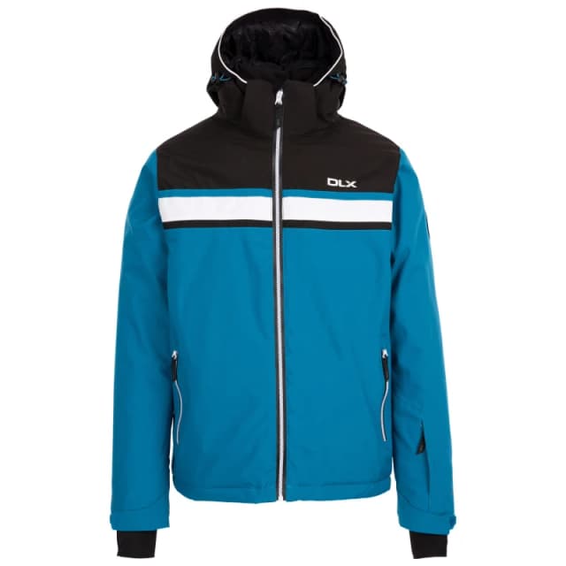 DLX Mens Weather-Resistant Streamlined Fit Ski Jacket Bondi Blue male Medium