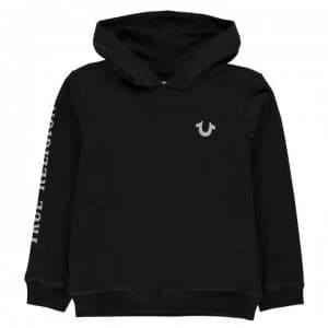 True Religion Junior Boys Foil OTH Hoodie - BLACK