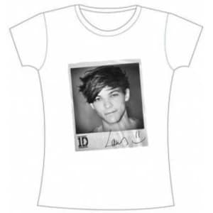 One Direction Solo Louis Skinny White TS: Small