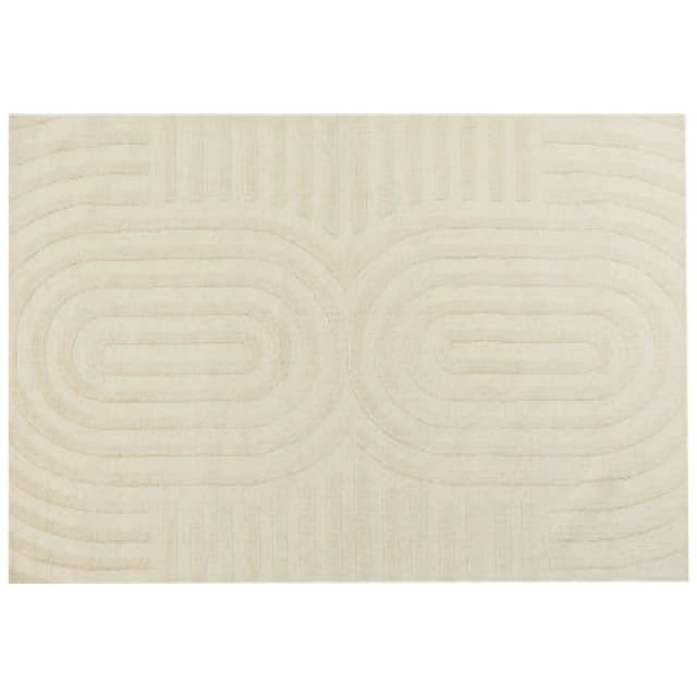 Beliani Rug Mastung Beige 160 X 230 Cm Wool