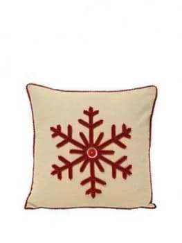 Riva Home Nicholas Snowflake Cushion