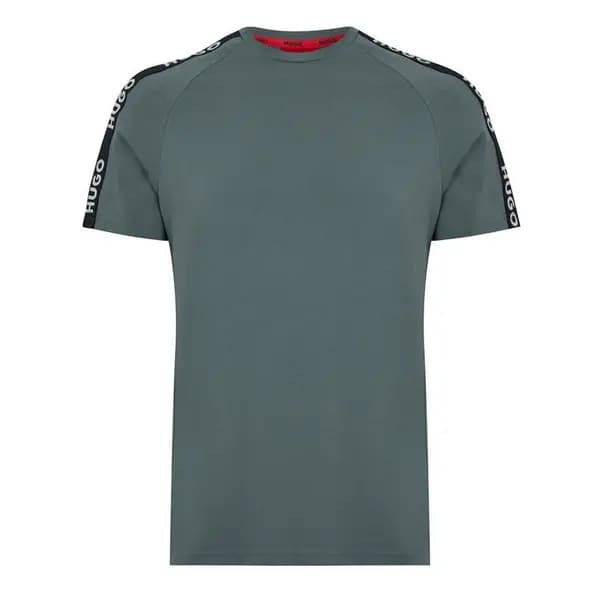 Hugo Sporty Tape T Shirt - Green XL