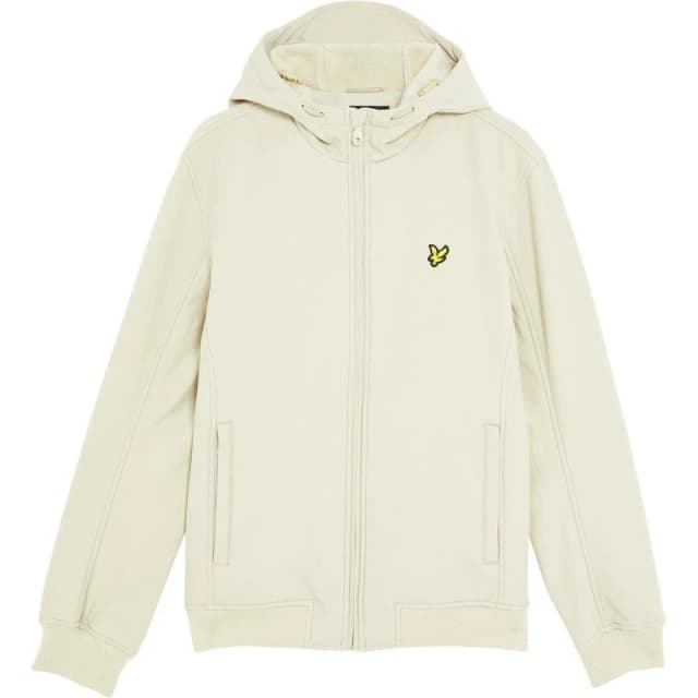 Lyle and Scott Mens Water-Resistant Windproof Stretch Softshell Jacket Grey Taupe male S