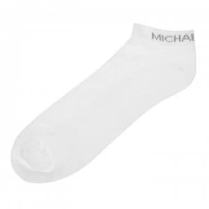 Michael Kors Mens 3 Pack Classic Trainer Socks - White