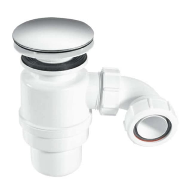 Mcalpine Shower Trap 85mm Chrome Plated Stainless Steel Mushroom Flange