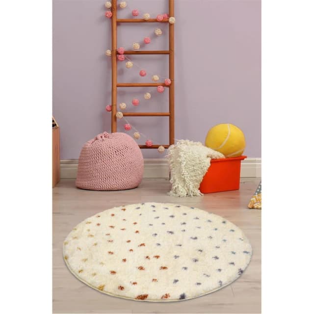 Snug Gradual Spot Round Rug - 100cm Multicoloured