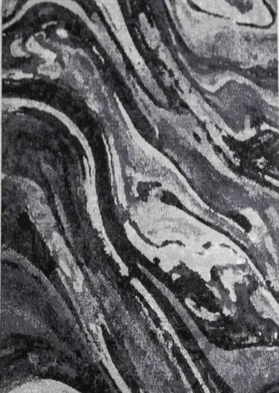 Rugstyle Balletto Heatset Paint Rug in Black Size: 120cm x 170cm Black Unisex 120cm x 170 cm