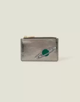 Accessorize Womens Embroidered Planet Card Holder