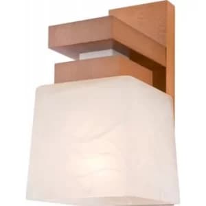 Kubus Dome Wall Light, Glass Shade, Rustic, 1x E27