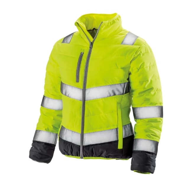 Result Womens Safeguard Soft Padded Safety Jacket in Yellow Size: XS Yellow Female XS