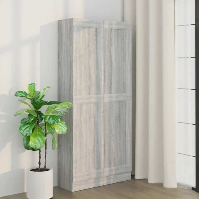 VIDAXL Book Cabinet Grey Sonoma 82.5x30.5x185.5cm Engineered Wood Vidaxl 8720286931806