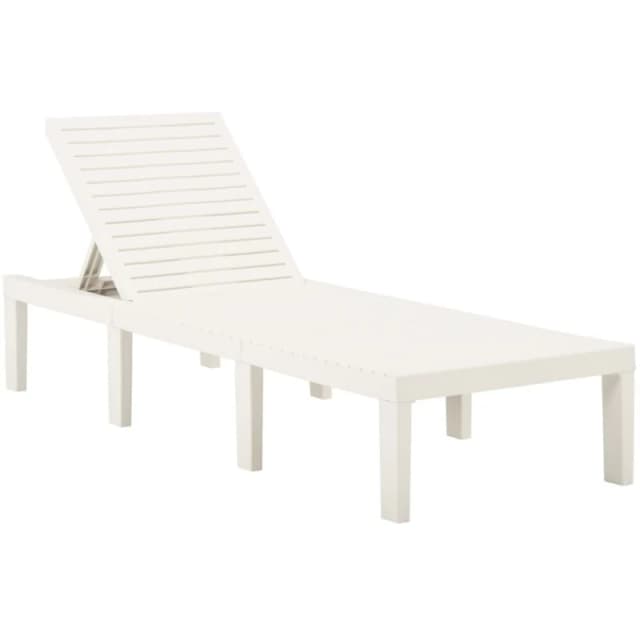 VIDAXL Sun Lounger Plastic White Vidaxl 8720286314494